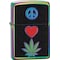 Zippo 2024 Zippo Custom Peace Heart Leaf Spectrum ZIP-151CI406345 - alternate 1